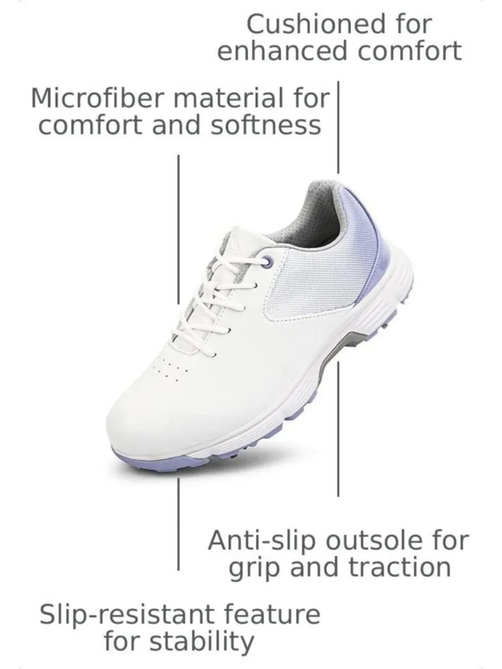 Stylish Women's Golf Sneakers - Spikeless Sports Shoes for Walking & Golfing